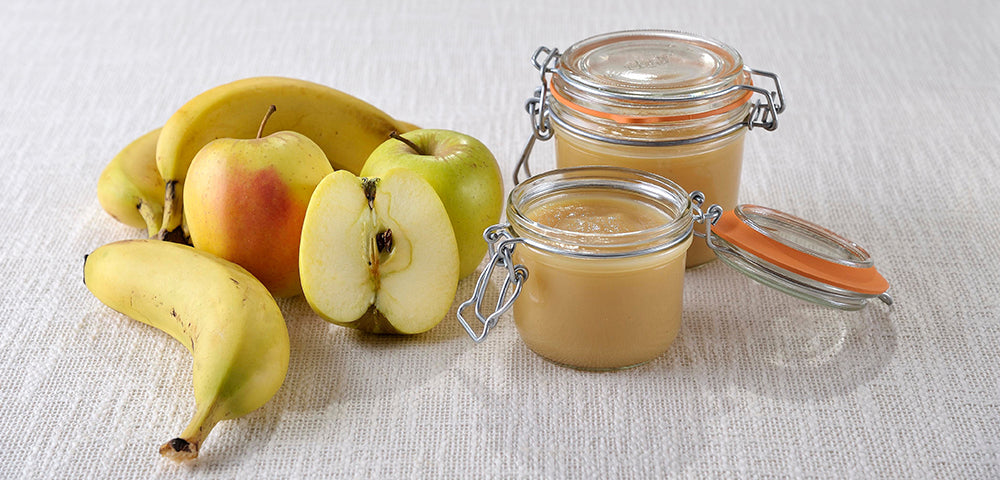 Compote pommes/bananes en conserve