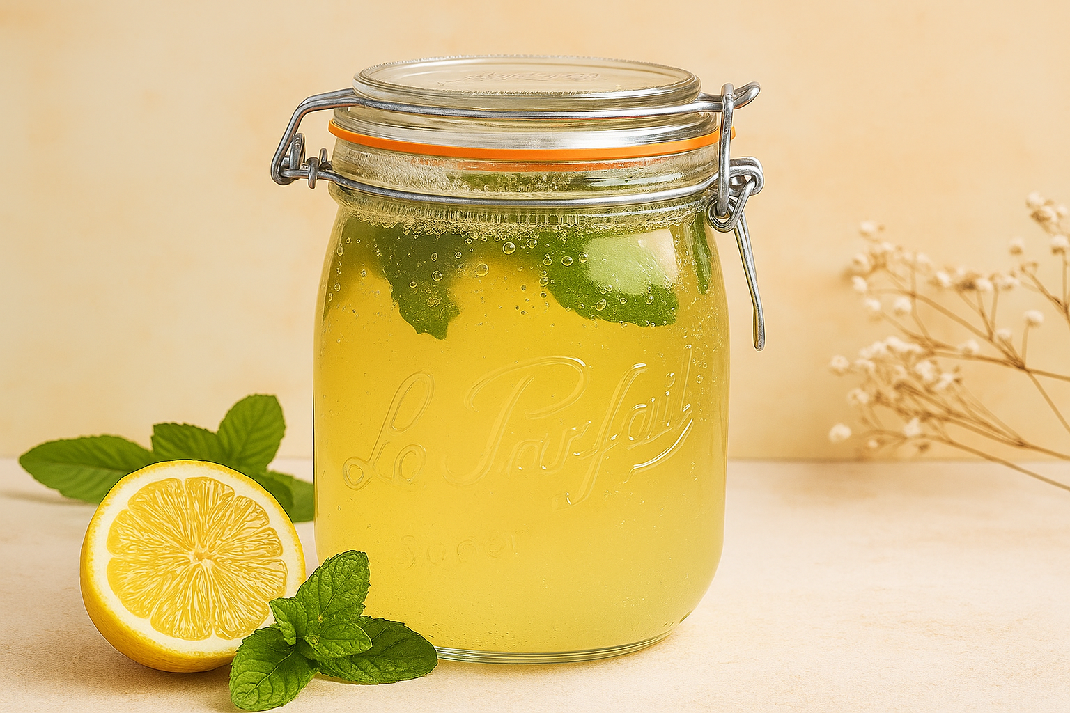 Kéfir à la menthe-bergamote