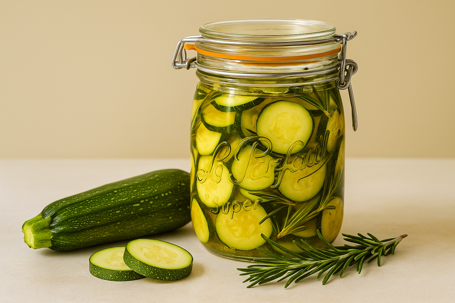 Vinegar and rosemary zucchini – LE PARFAIT® | BOUTIQUE OFFICIELLE
