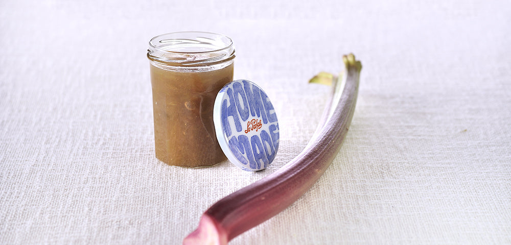Confiture de rhubarbe vanillée
