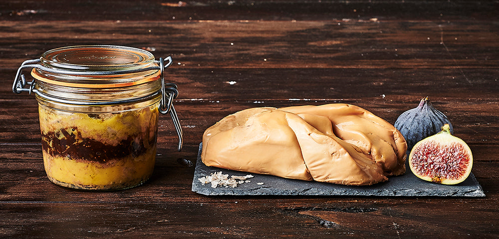 Foie gras au chutney figues et pêches