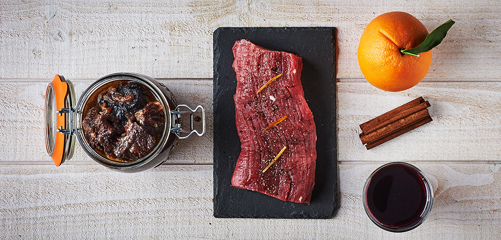 Bœuf à l'orange et aux épices en conserve
