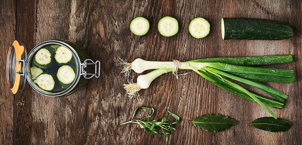 Concombres au sel