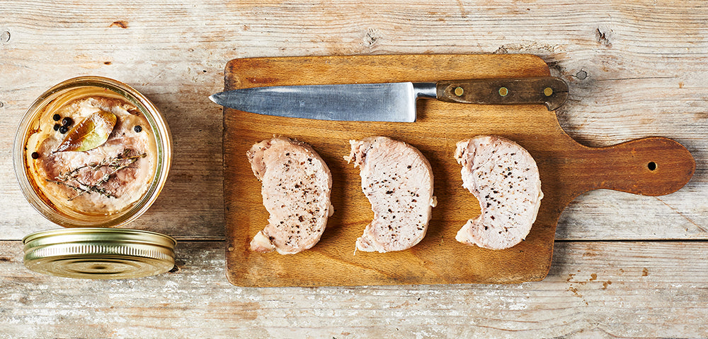 Rôti de porc en conserve