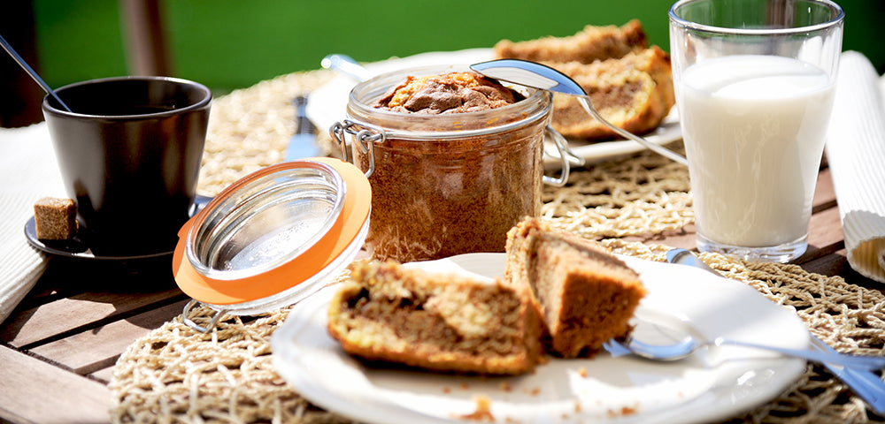Gâteau marbré en conserve
