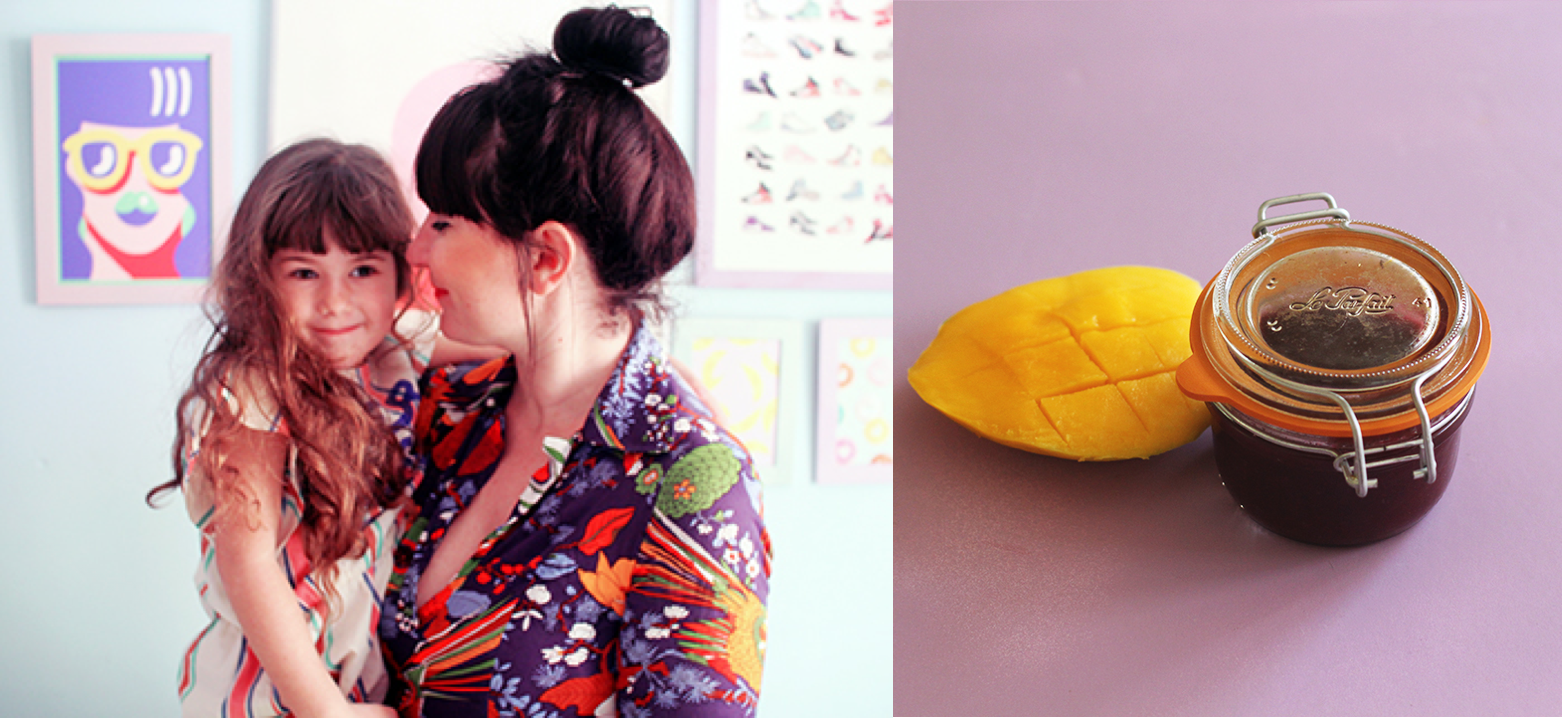 Compote pomme, mangue et myrtille