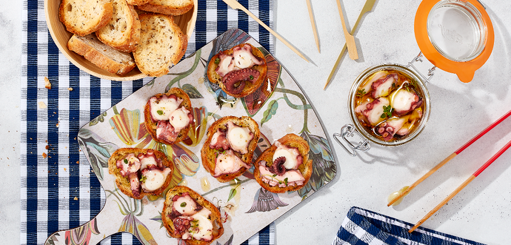 Conserve de poulpe à l'huile