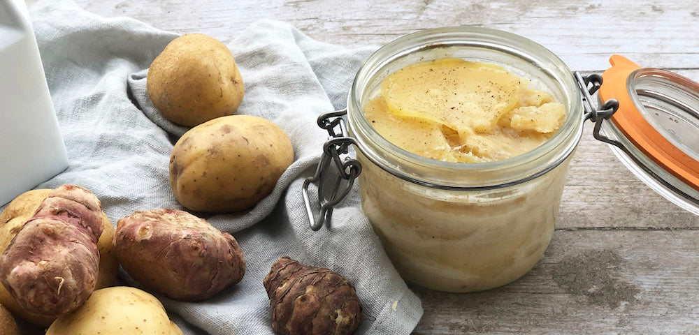 Gratin dauphinois léger pommes de terre et topinambours