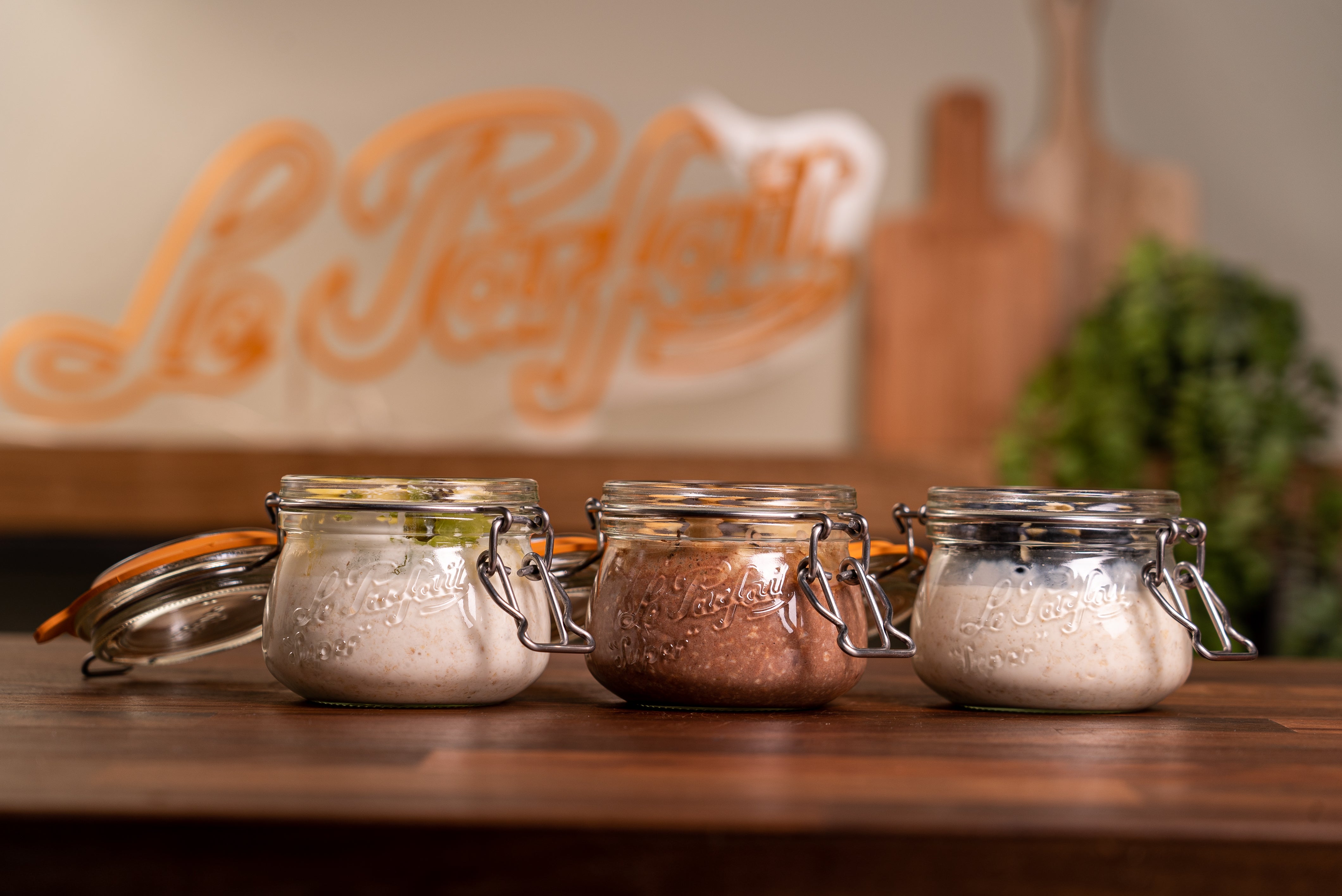 "Overnight" porridge : amandes et myrtilles