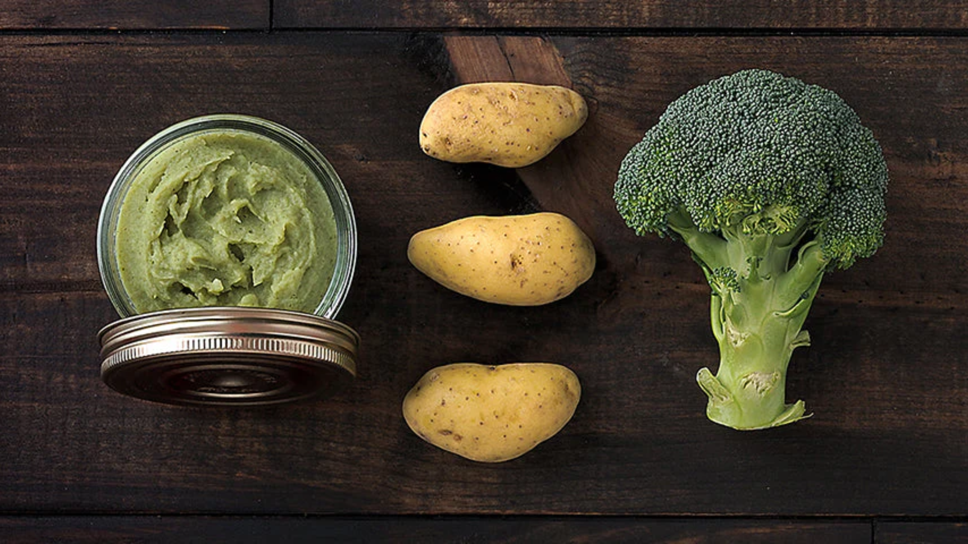 Purée pomme de terre/brocolis en conserve