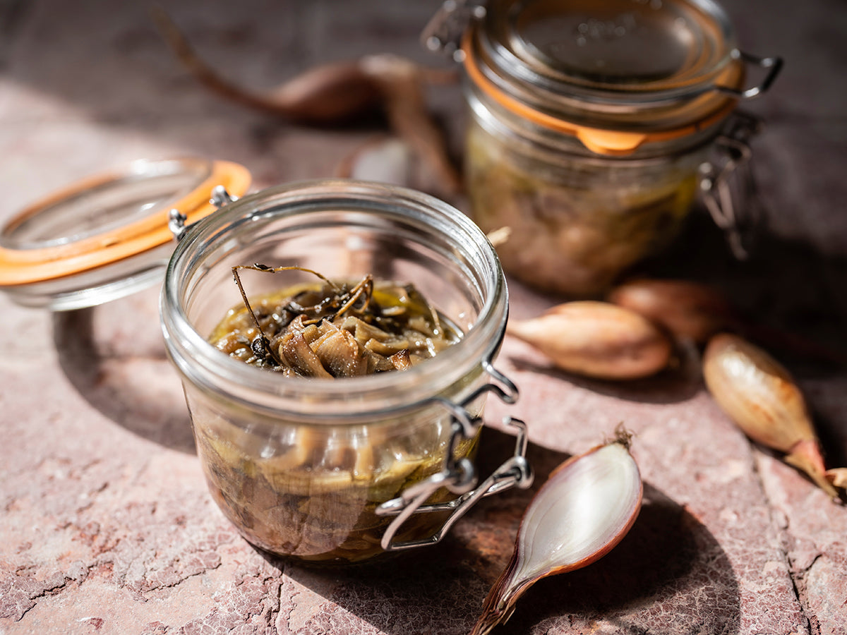 Échalotes confites