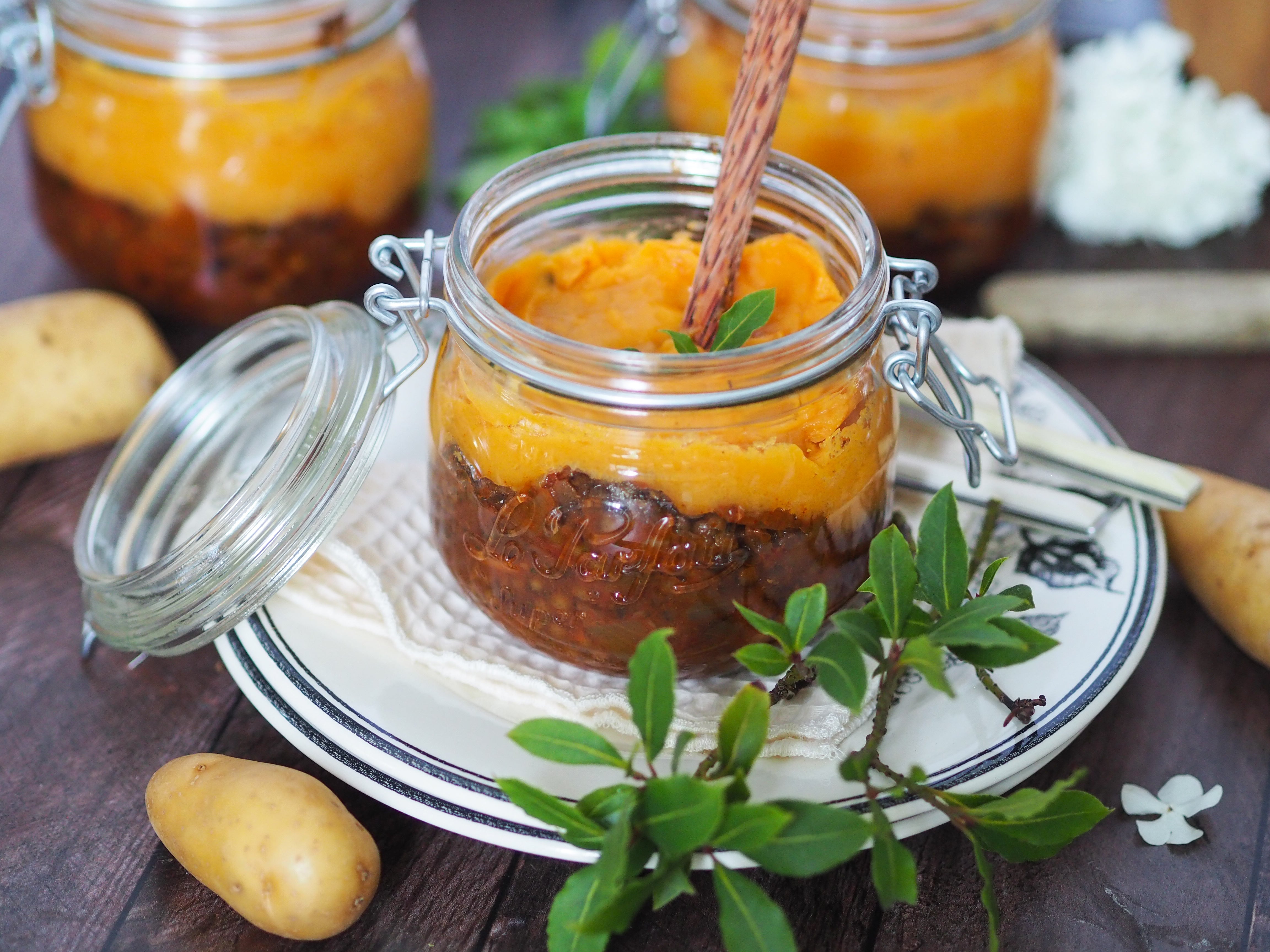 Hachis parmentier veggie aux lentilles vertes