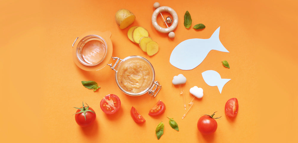 Purée de cabillaud à la tomate et au basilic