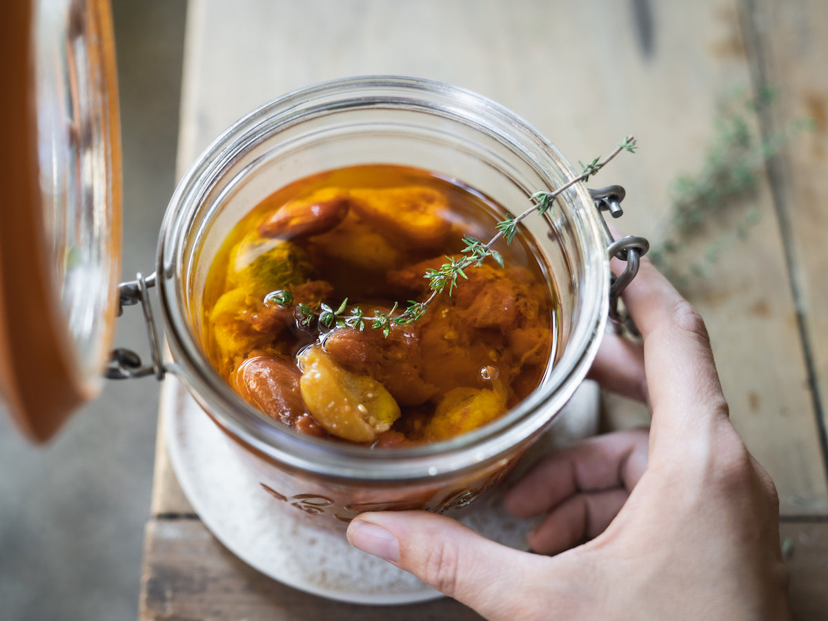 Recette de tomates confites à l'huile