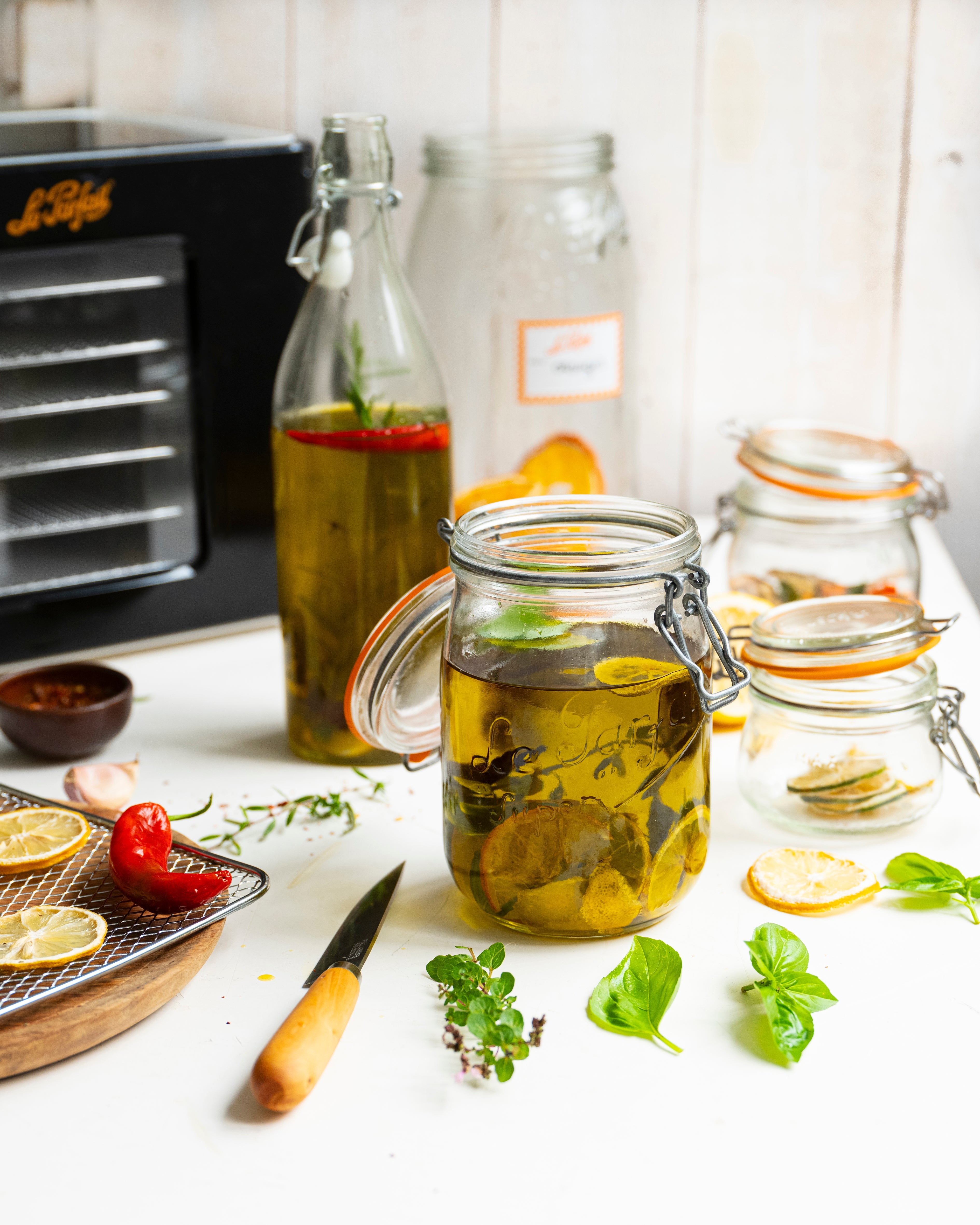 Huile d’olive aux agrumes & basilic