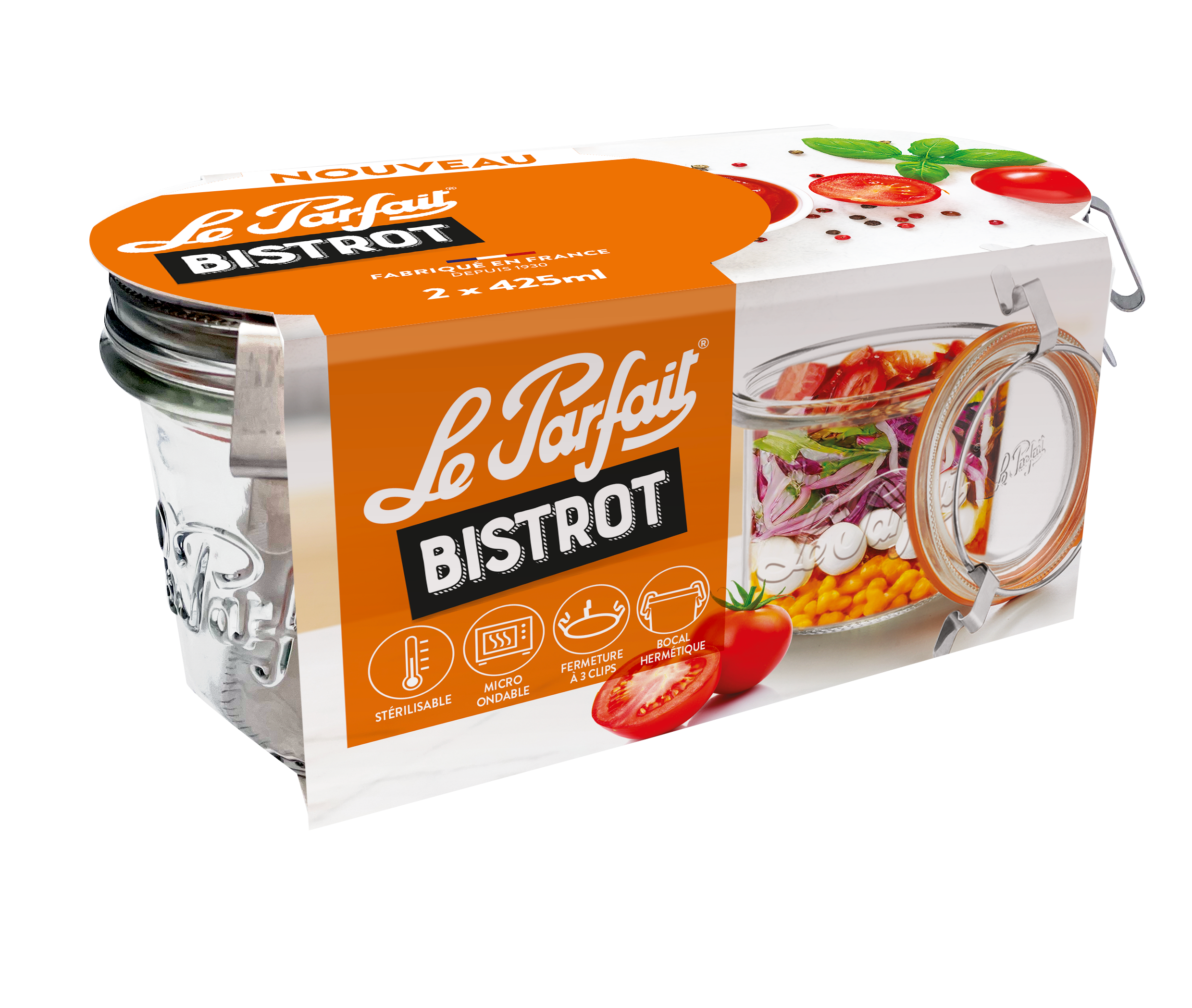 Bocal "Bistrot" - With frame - Le Parfait