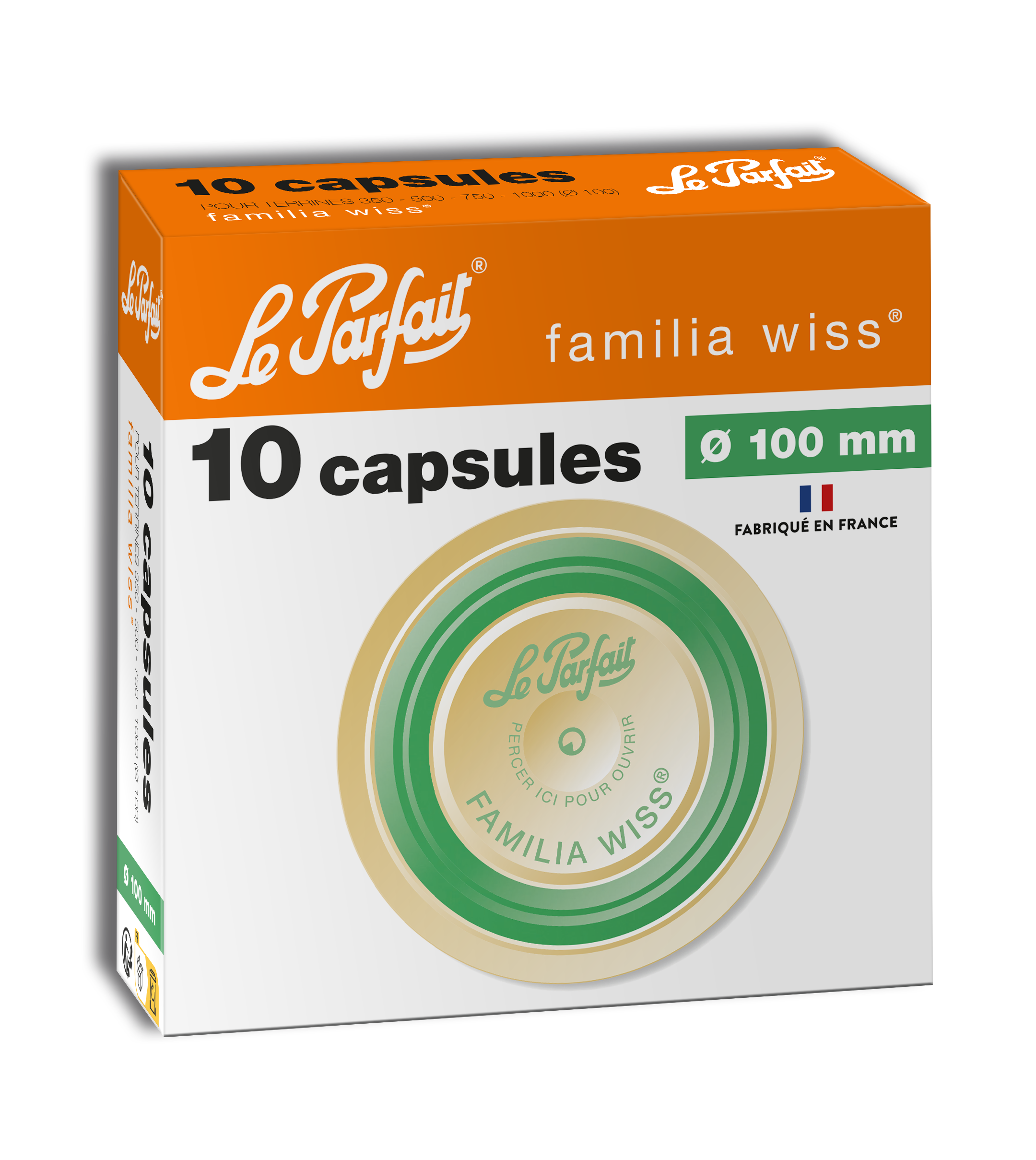 "Familia wiss" capsules - Le Parfait - Box of 10