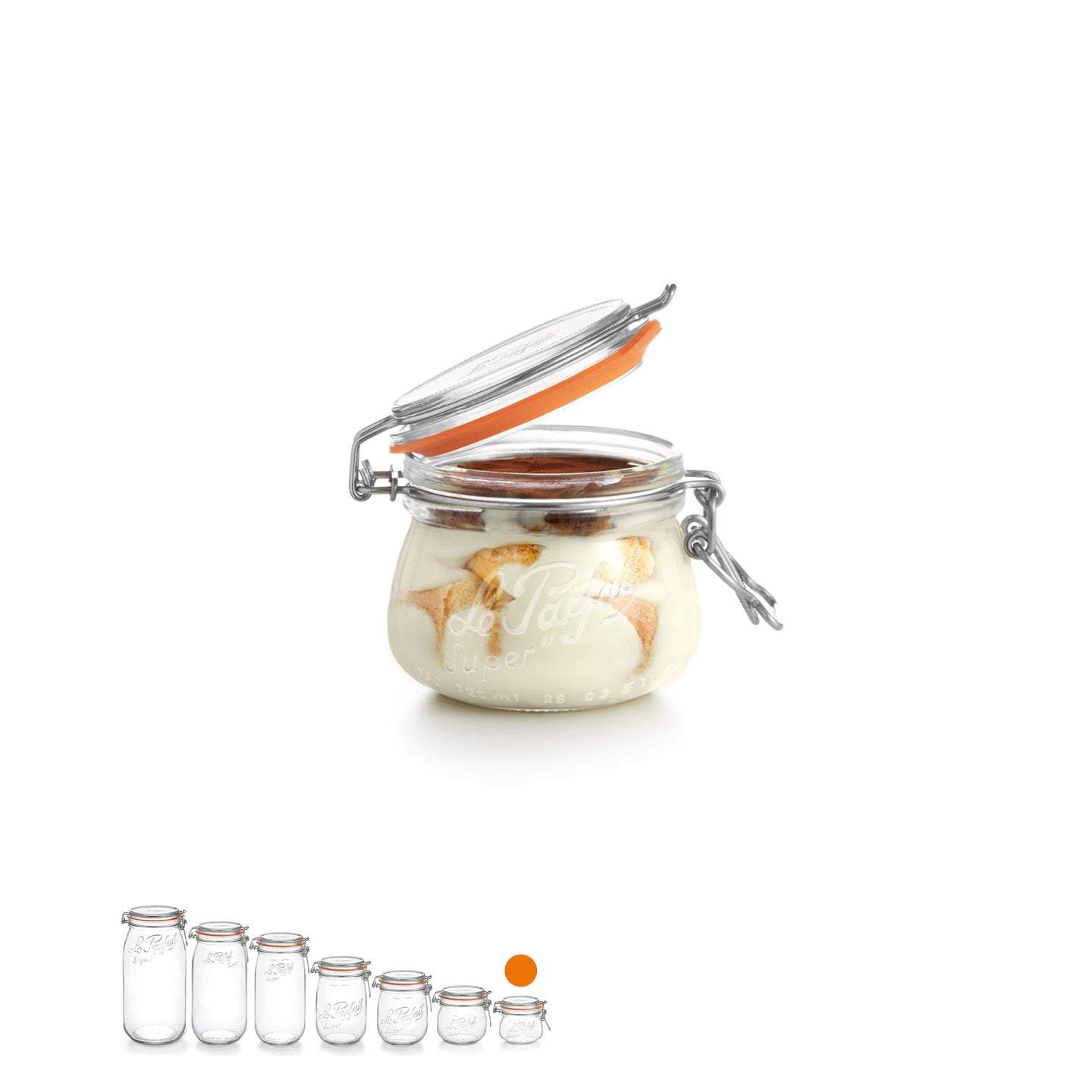 Bocal Le Parfait Super 250 mL - Rempli de tiramisu