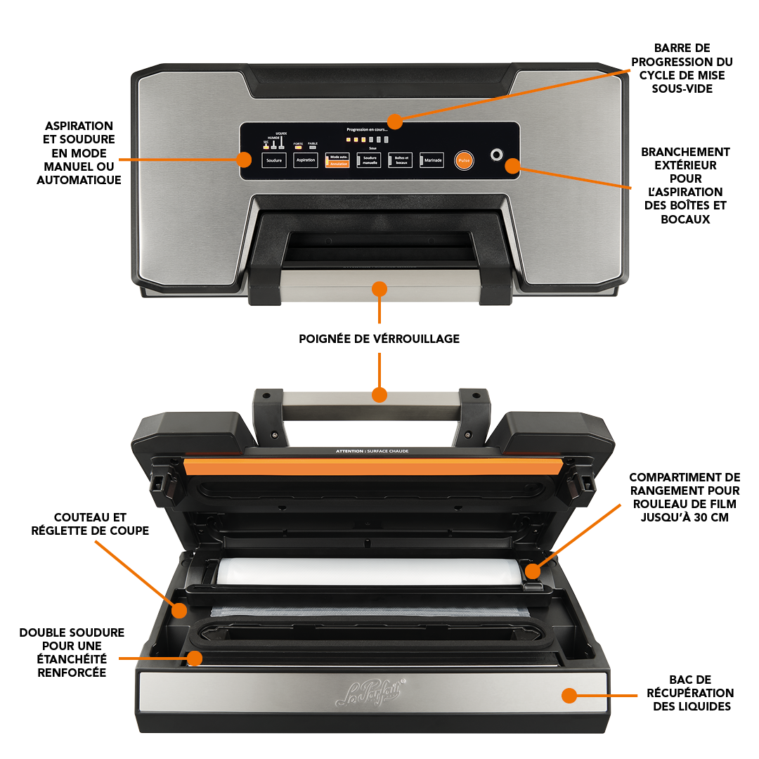 Confezionatrice sottovuoto Experte da 130 watt Le Parfait®