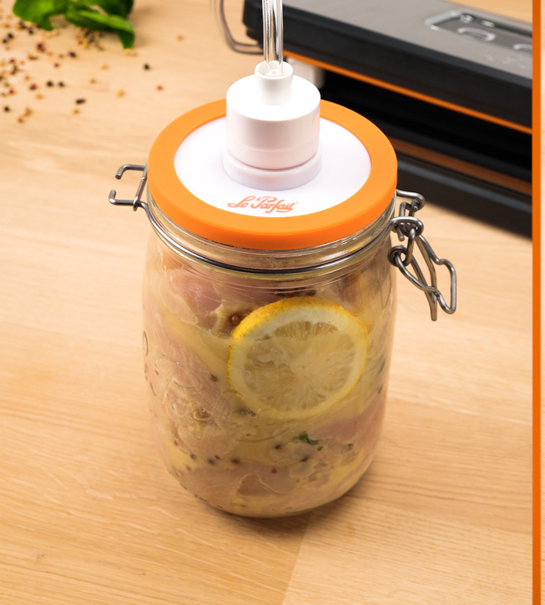 Lid with under-video valve Le Parfait ~ The essentials - Lot of 2