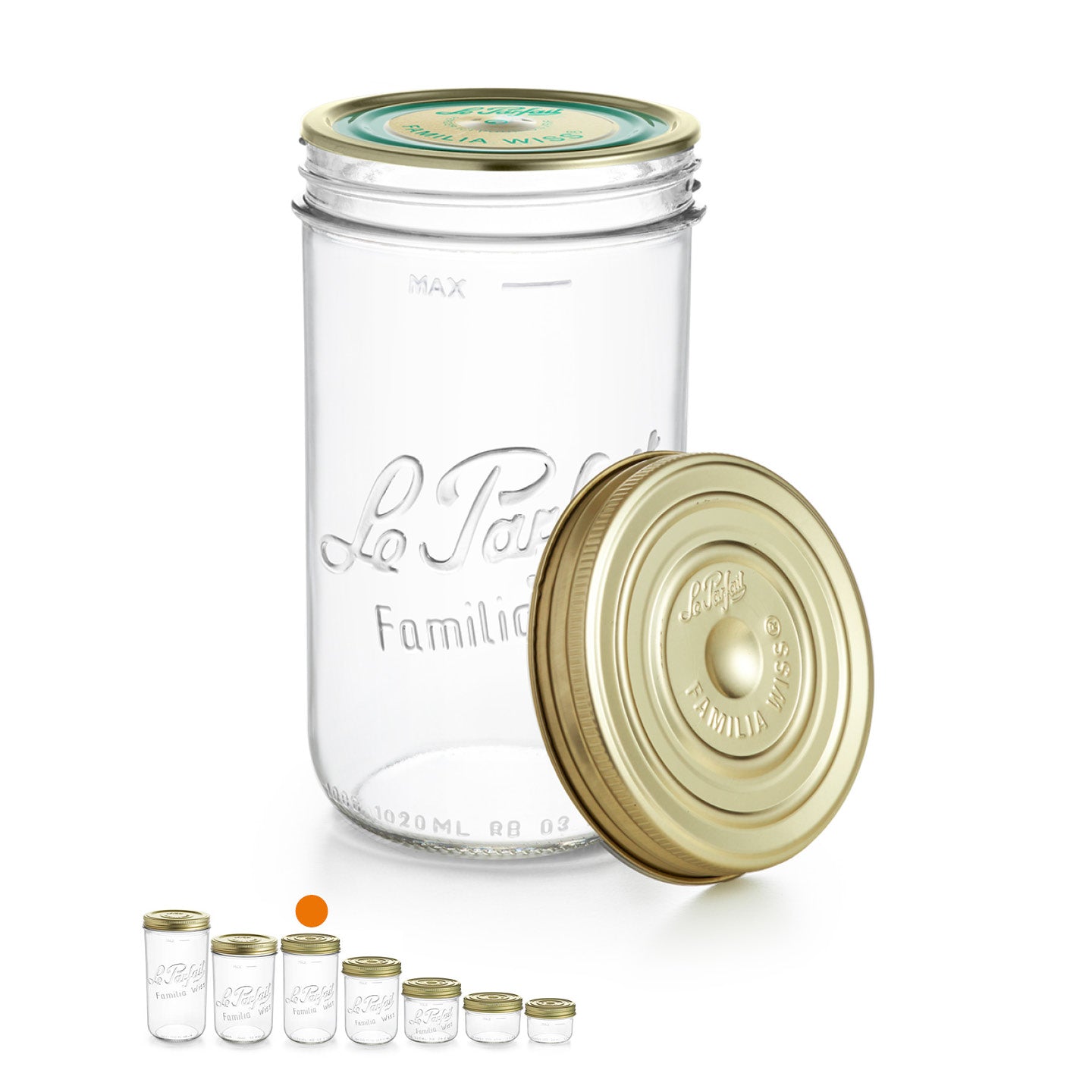 Terrine Le Parfait Familia Wiss 1000 g - ø 100 mm - Ouvert