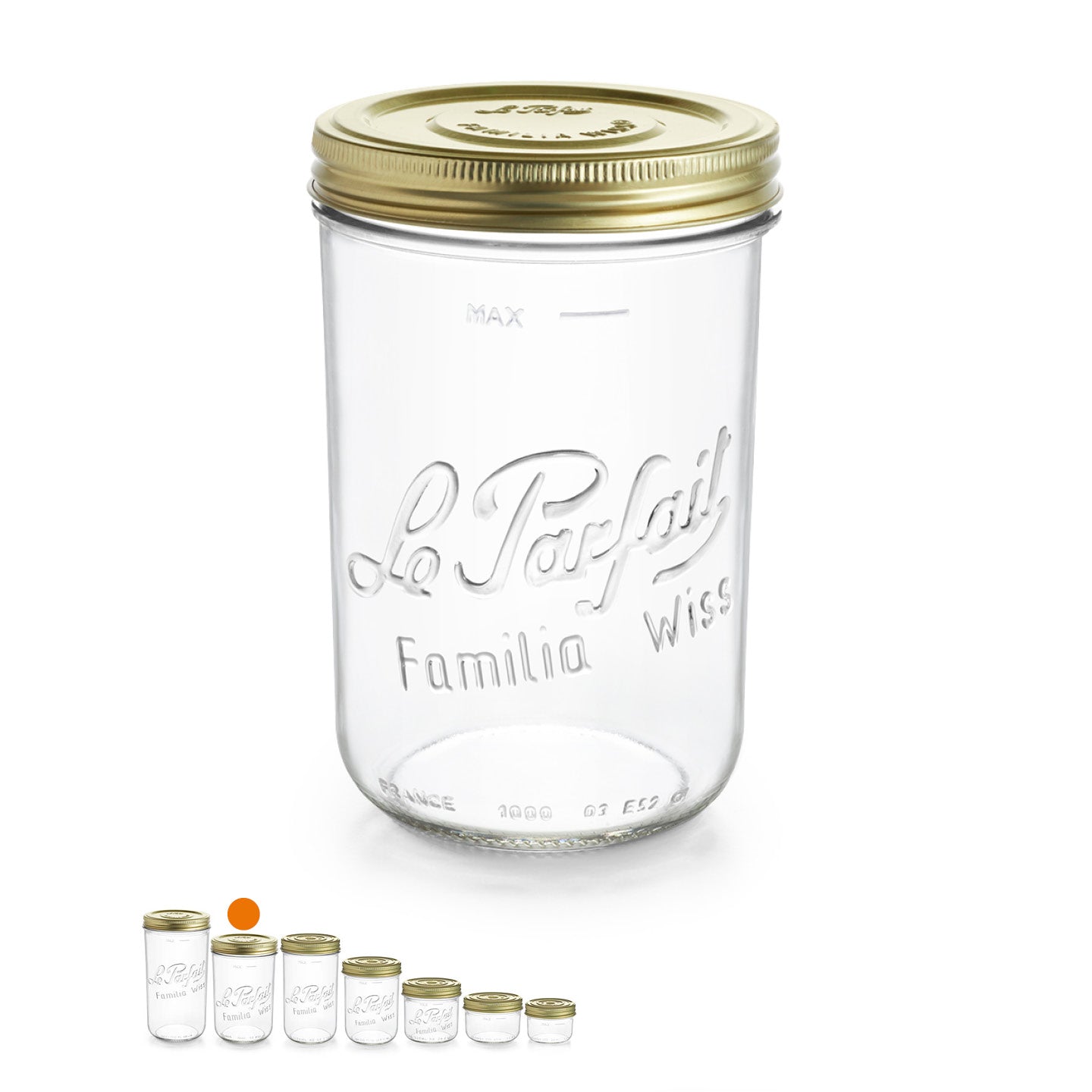 Terrine Le Parfait Familia Wiss 1000 g - ø 110 mm - Fermée