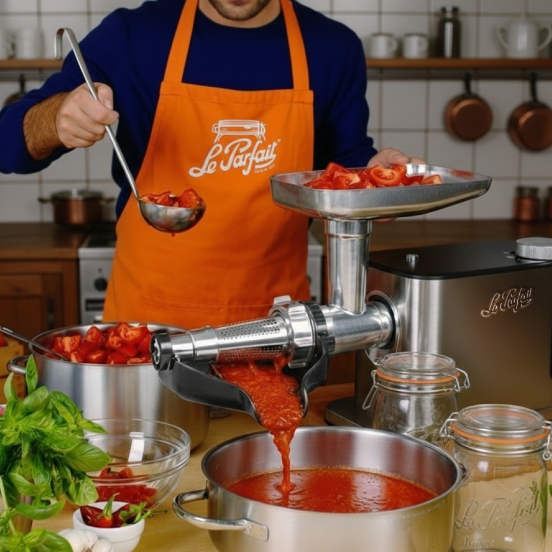 Hachoir électrique n°8 et passe tomate - Le Parfait®