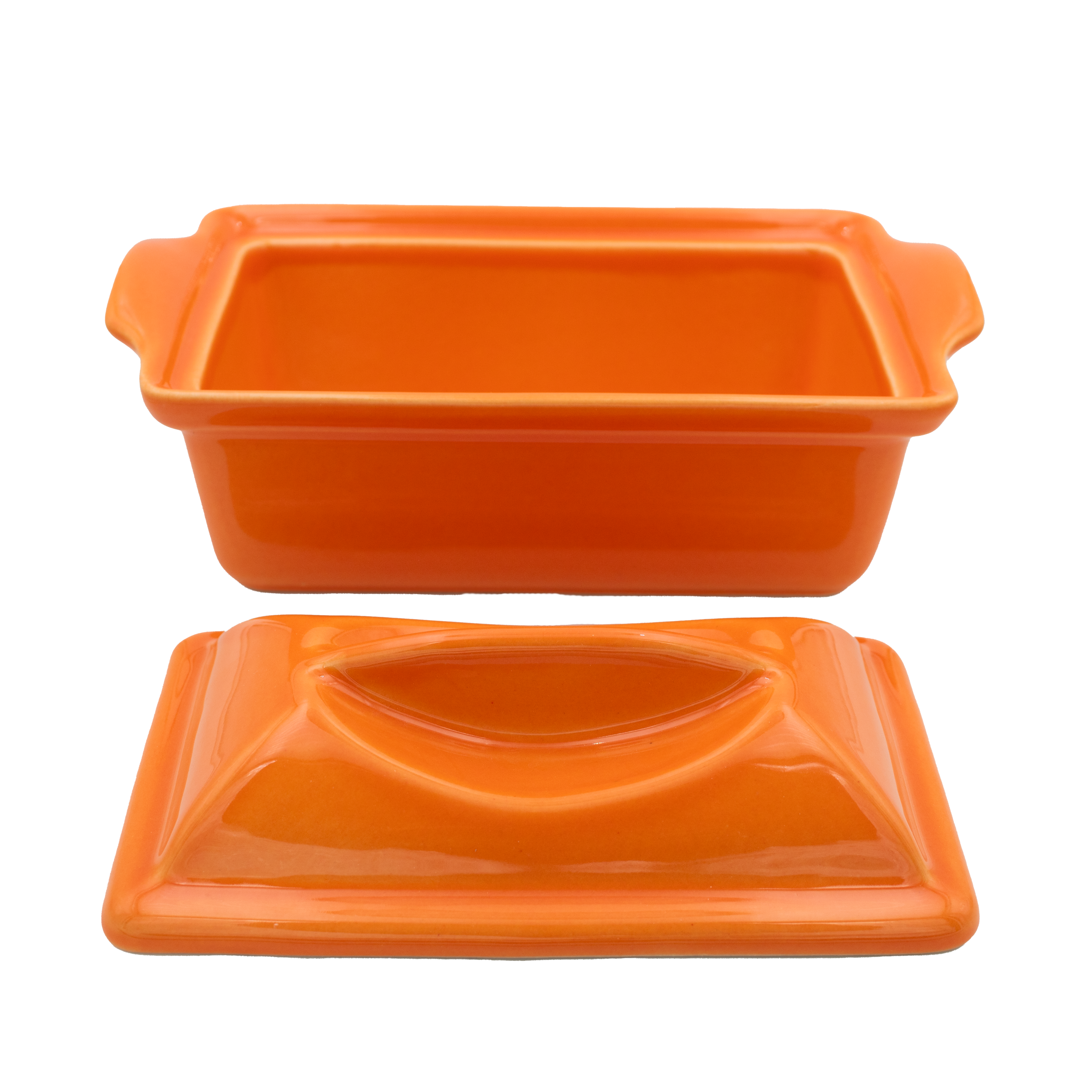Enameled terracotta terrine - rectangular - 0.6 l