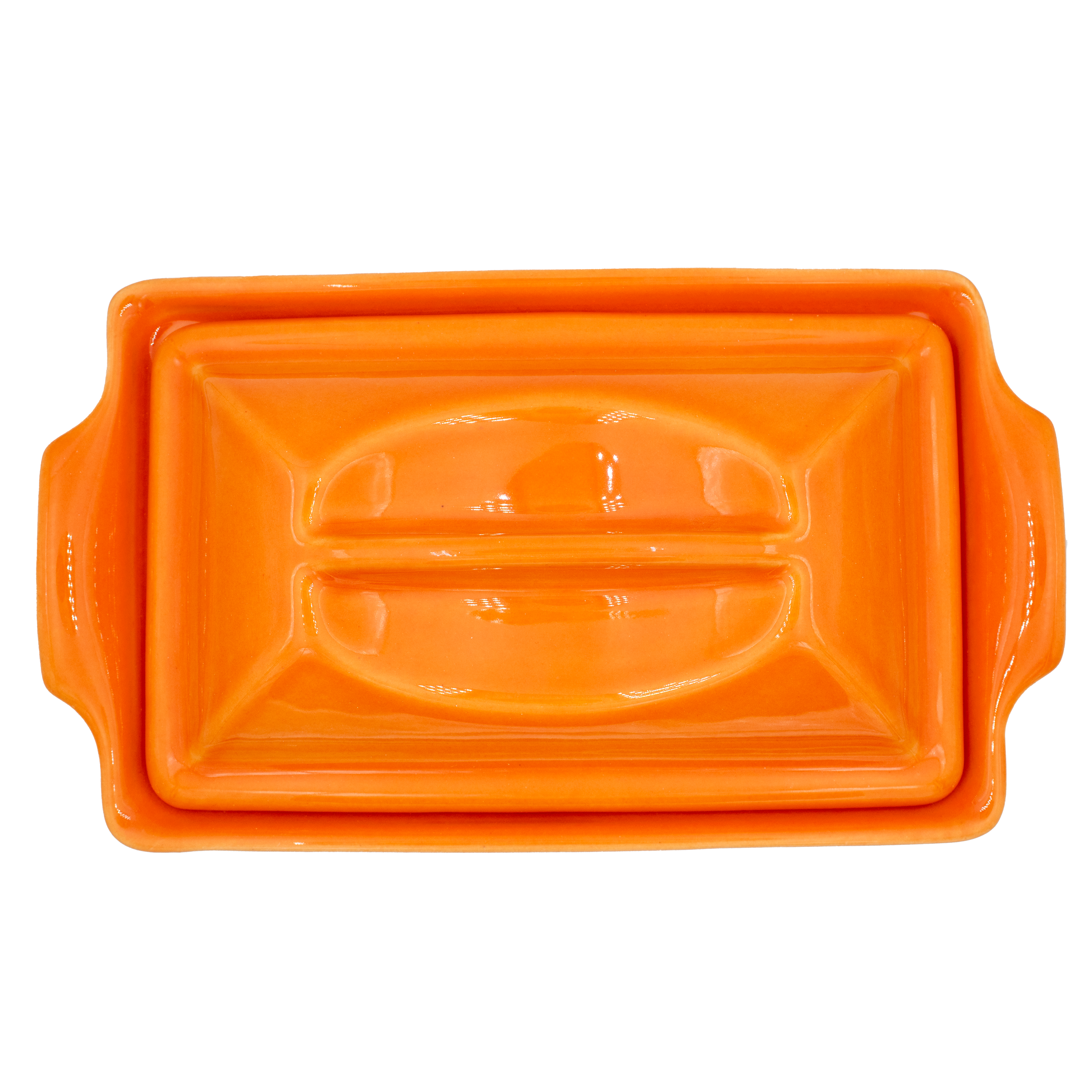 Enameled terracotta terrine - rectangular - 0.6 l