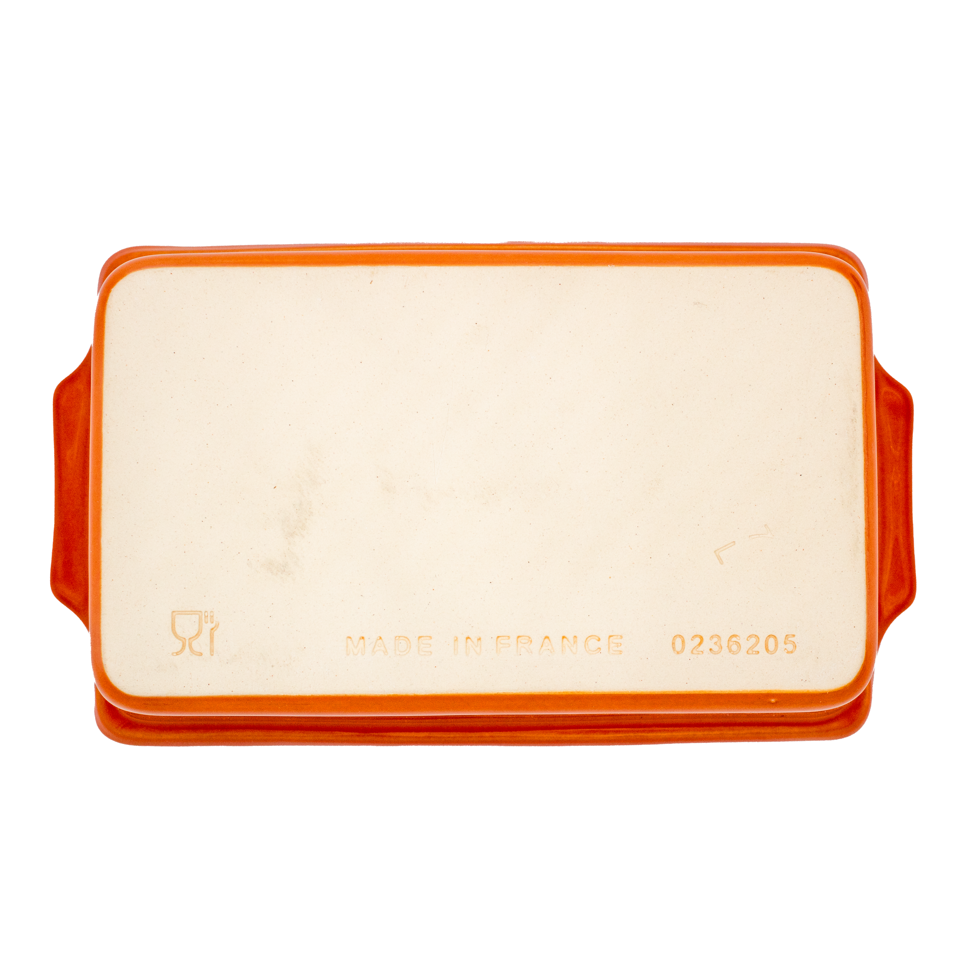 Terrina in terracotta smaltata - Rettangolare - 0,6 L