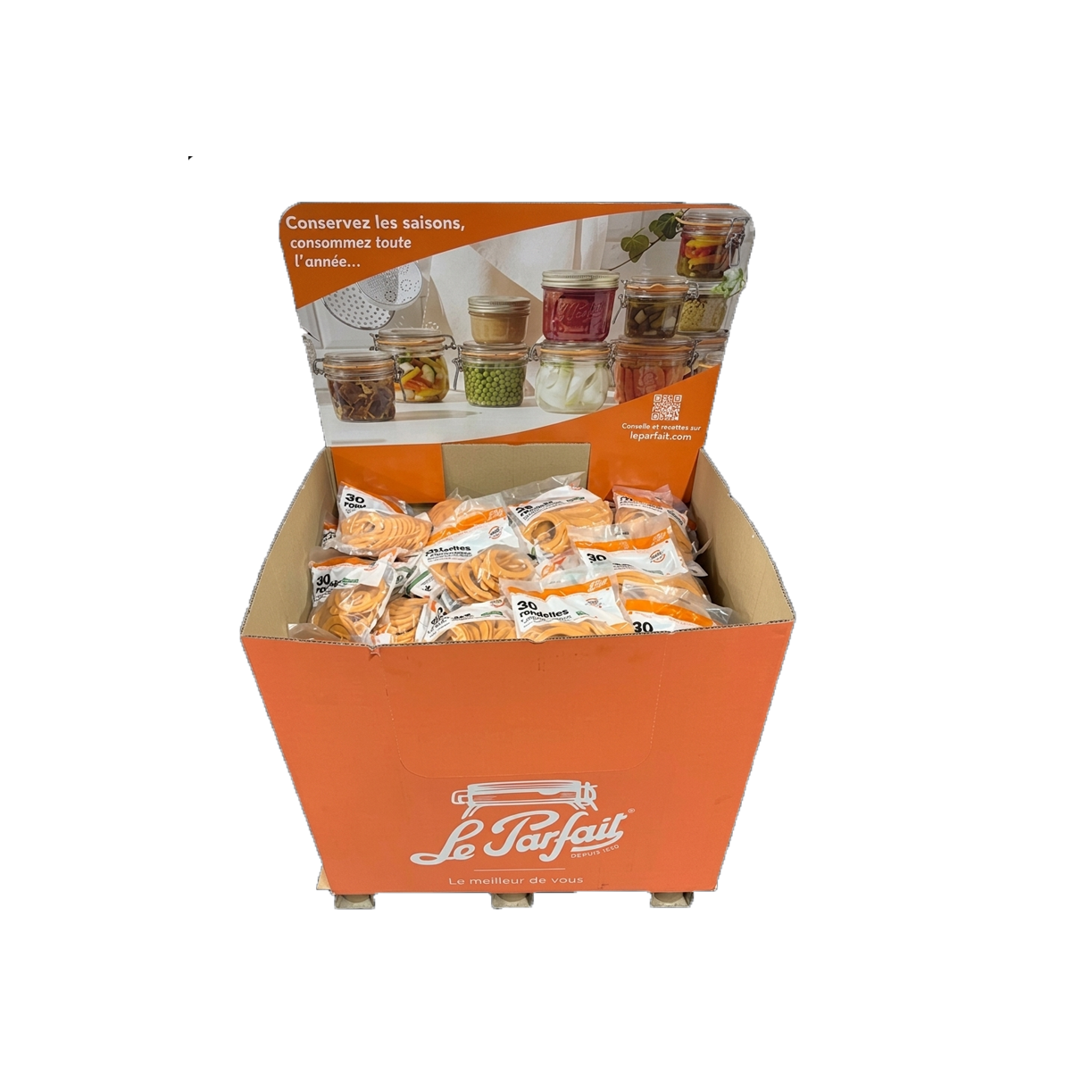 Le Parfait - DEMI-BOX 100 sachets de 30 Rondelles Universelles 85 mm Le Parfait Super