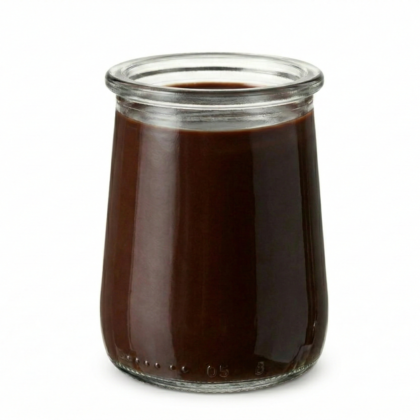 Pot de Yaourt en verre 14,5 CL avec mousse chocolat maison