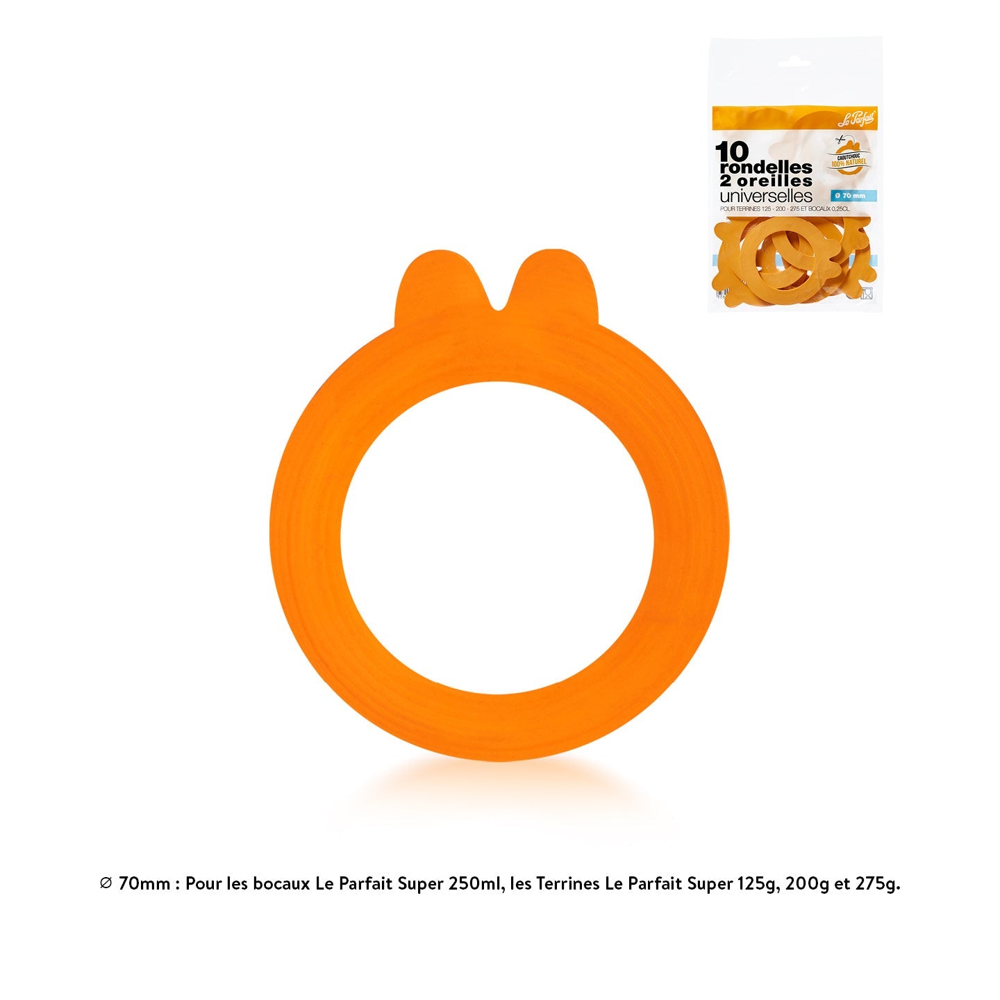 Backpack of 100% natural racks / rubber joints / Easy opening - Le Parfait