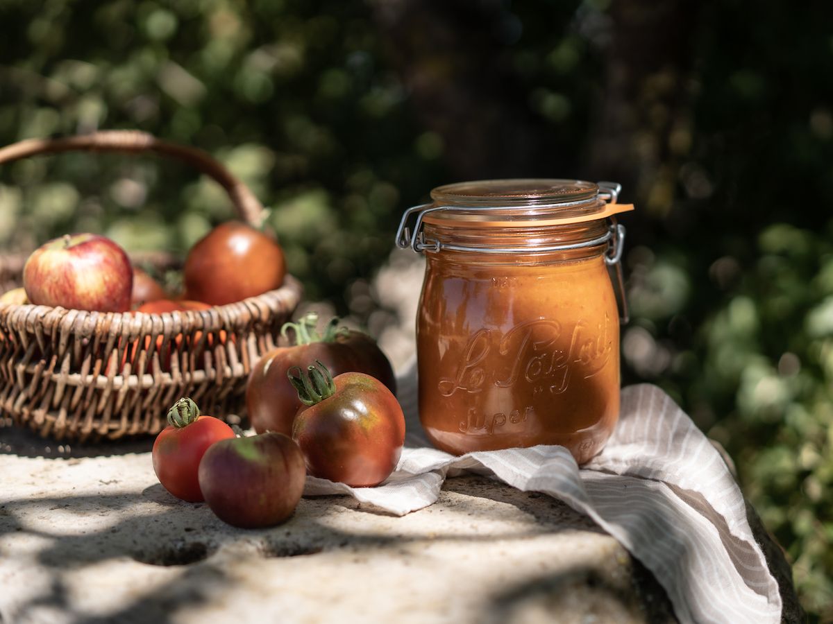 Sauce tomate maison en conserve