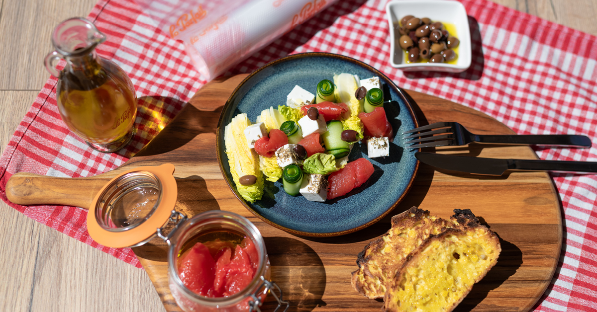 Pétales de tomates confits cuisson sous vide
