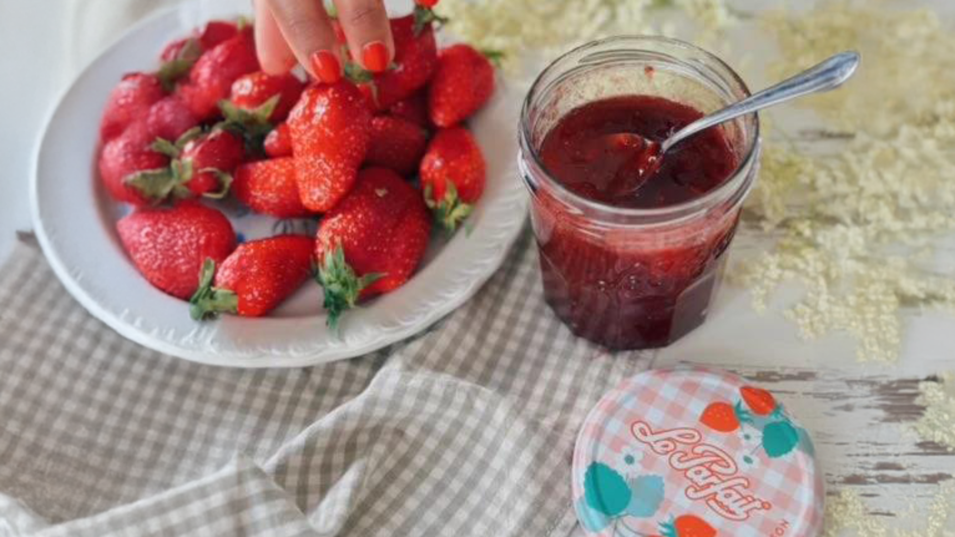 Confiture fraise/sureau d'Isadora & Marisa