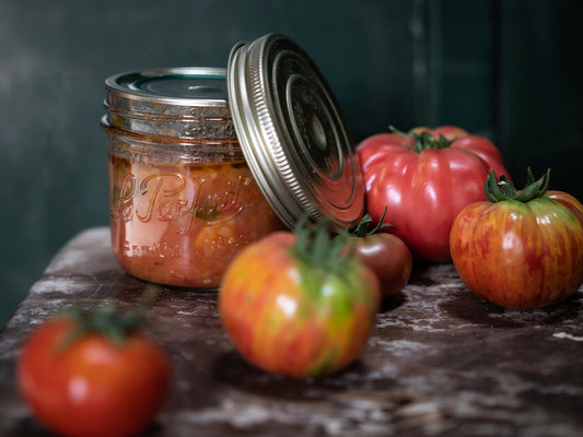 Pulpe de tomate au basilic et à l'ail