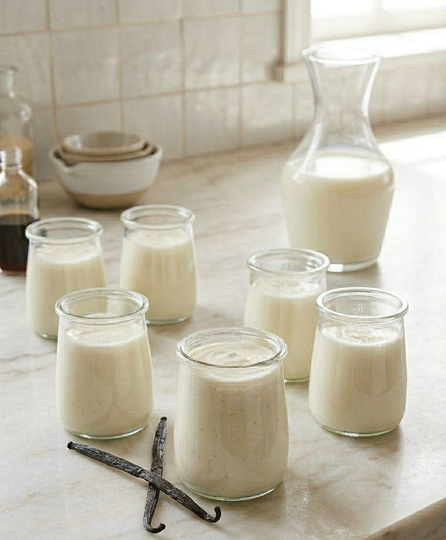 Yaourt à la vanille maison (avec ou sans yaourtière)