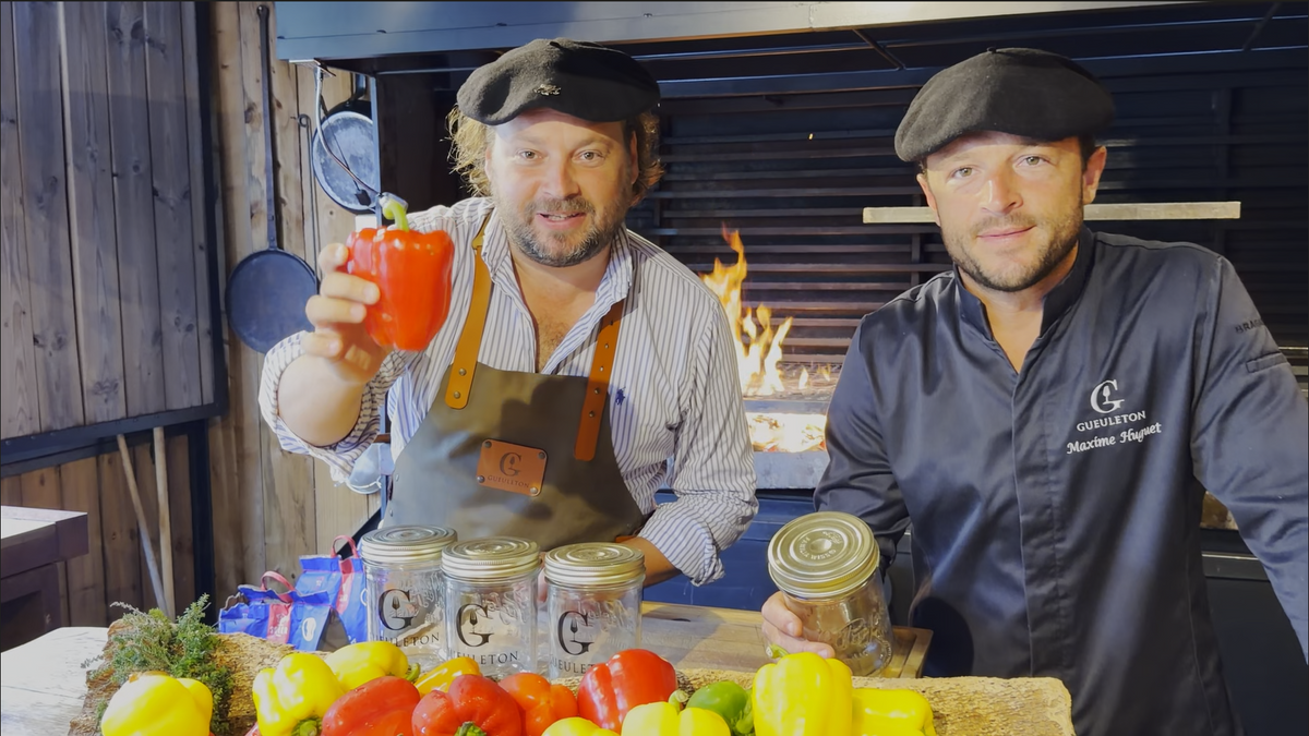 Les chefs Gueuleton avec les terrines Familia Wiss Le Parfait
