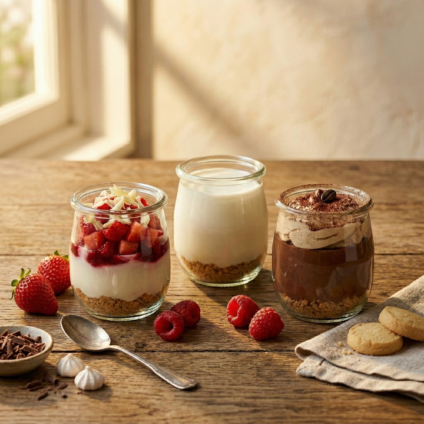 Pot en verre pour yaourt