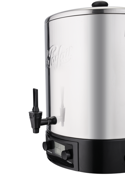 Stainless steel electric sterilizer 23 liters glass cover + 4 jars