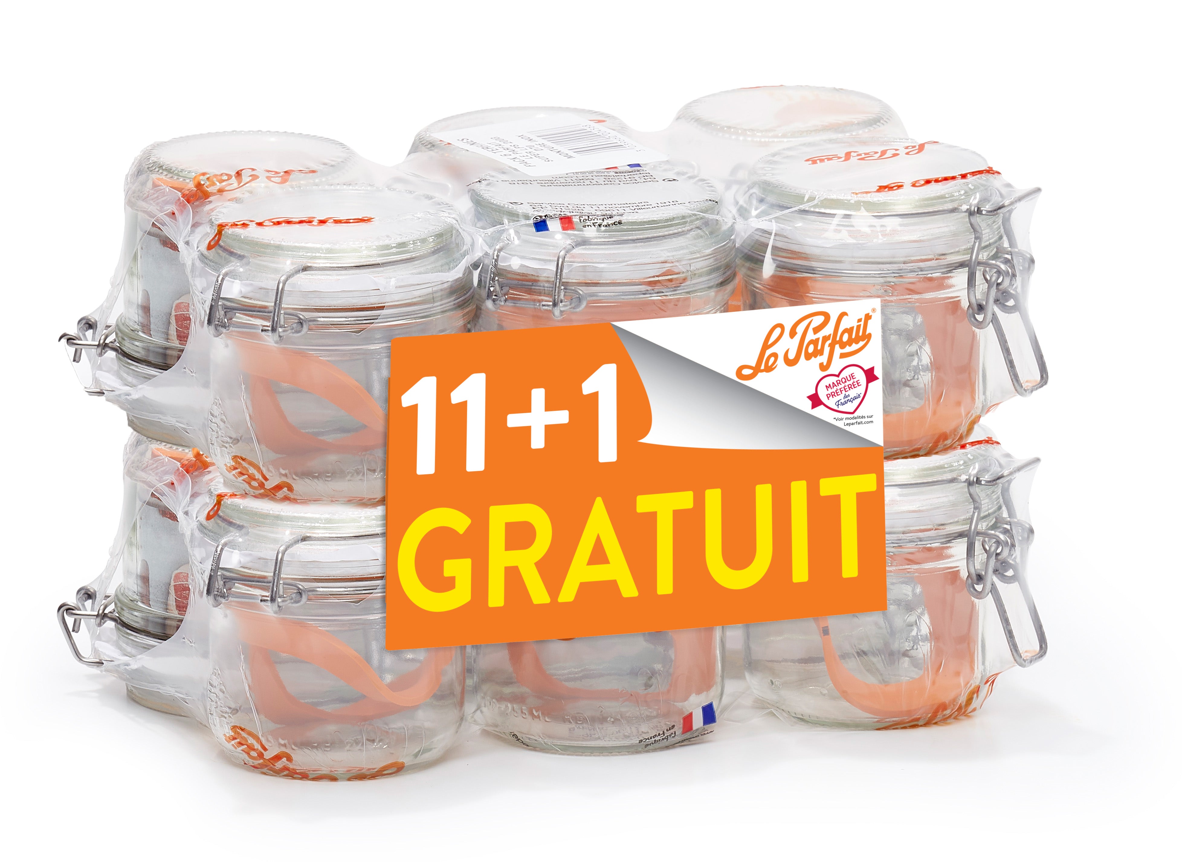 Promo Pack 12 terrines Le Parfait® Super 200 g (11 + 1 free)