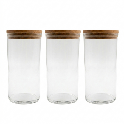 Luftdichter Glas- und Holzbehälter – 350 ml