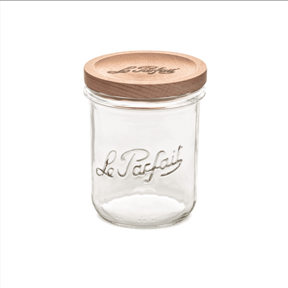 Bocal en verre - Édition bois