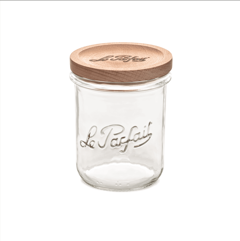 Bocal en verre - Édition bois