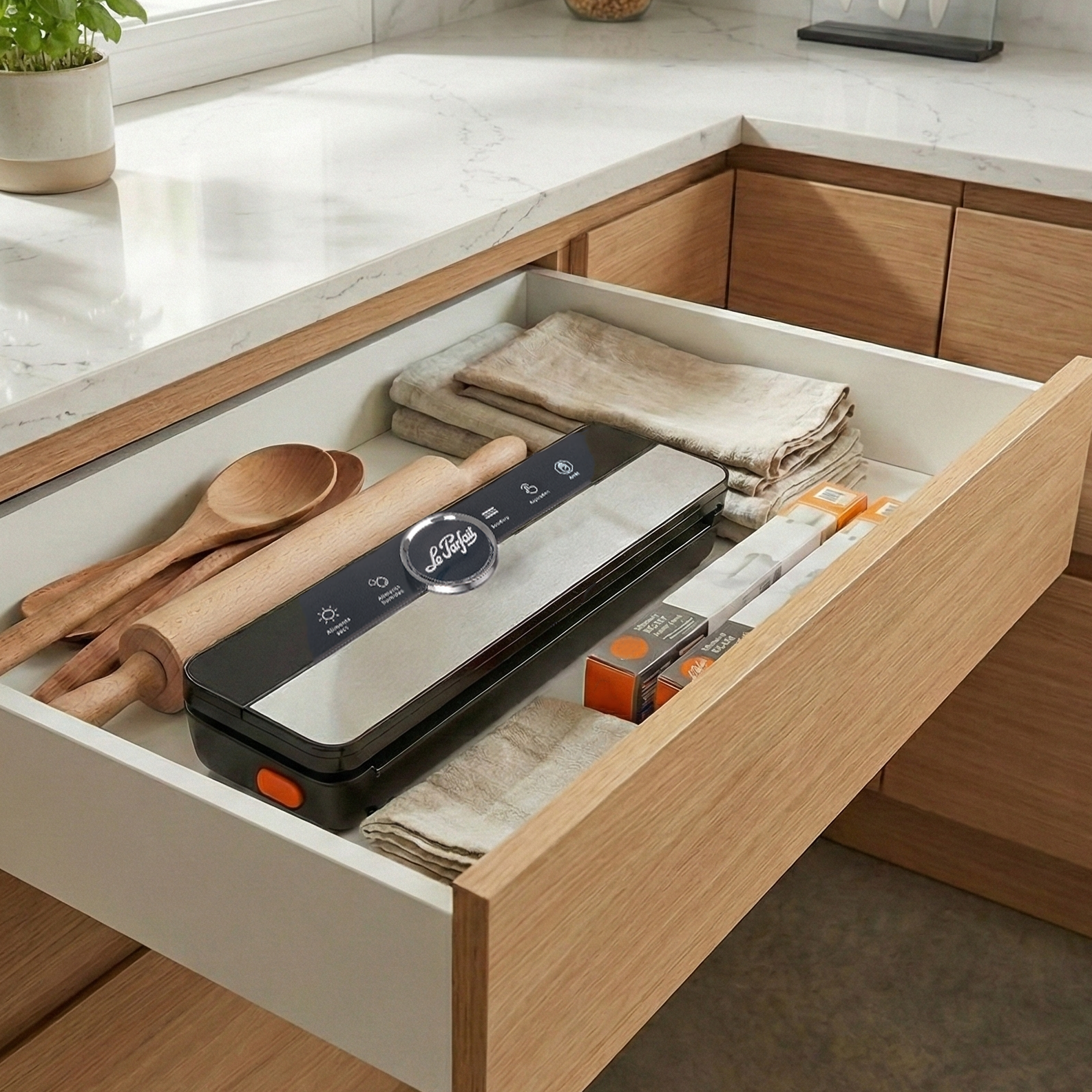 Envasadora al vacío compacta de 130 vatios Le Parfait®