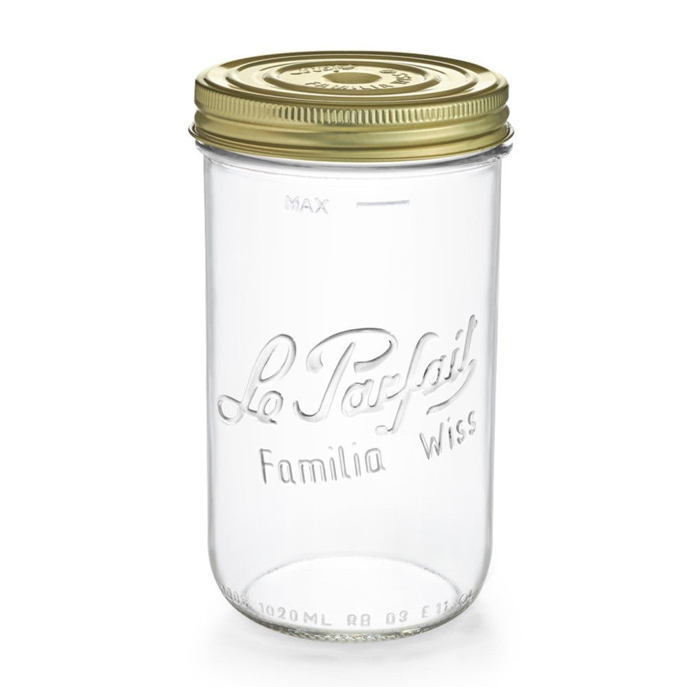 Pot En Verre Le Parfait Familia Wiss 1,5L - Avec Capsule, Style Campagne, Occasion