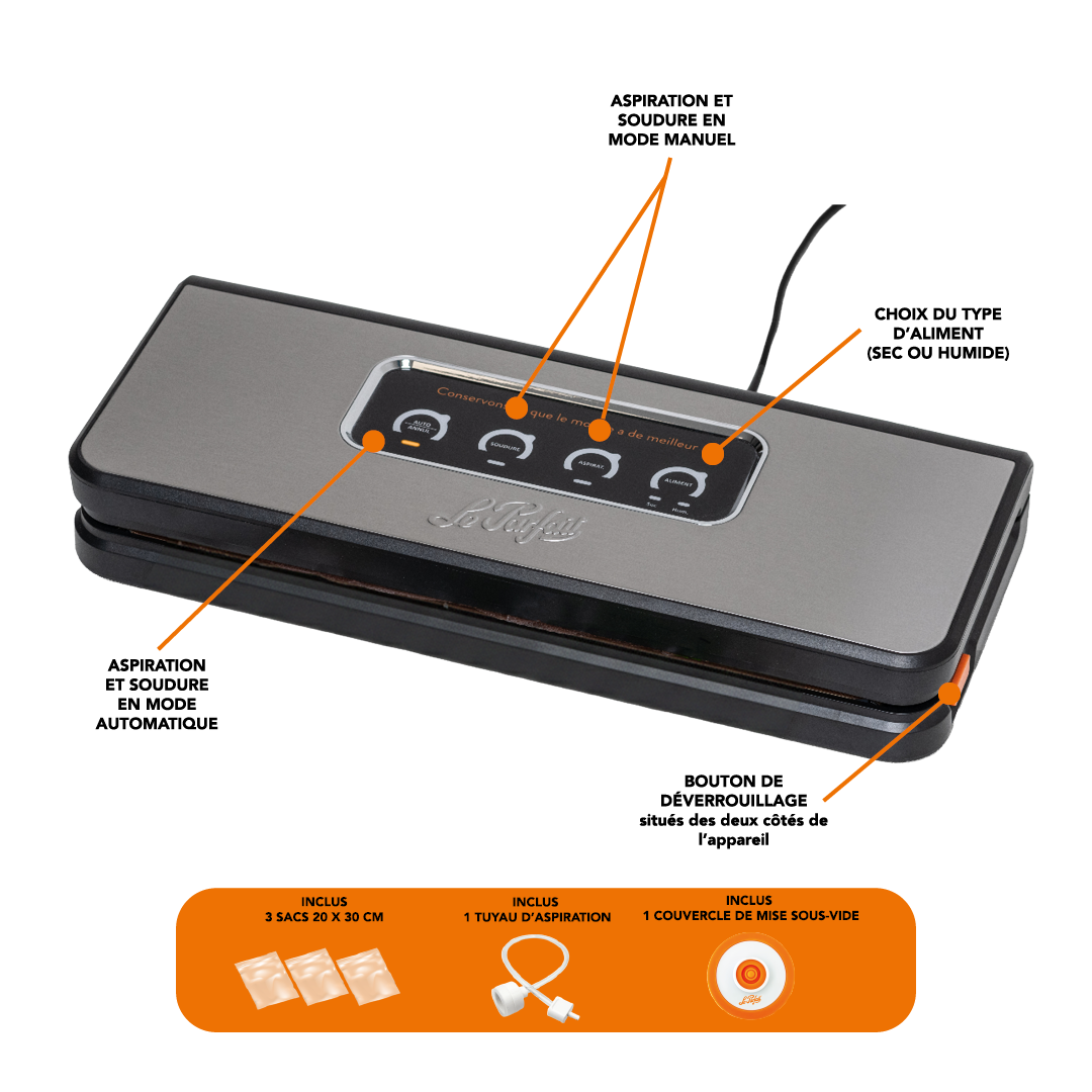 Sous-vide Machine Kit 120 watts - Le Parfait ~ The Essentials