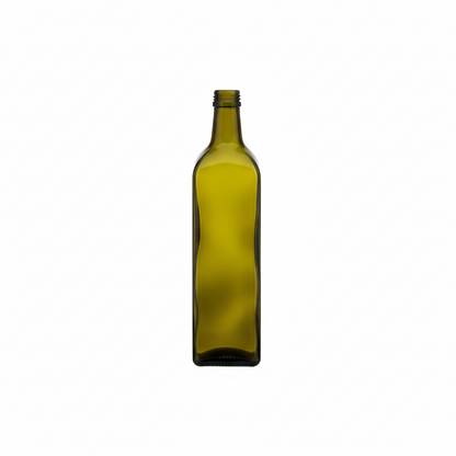 Olive oil bottles - antique green
