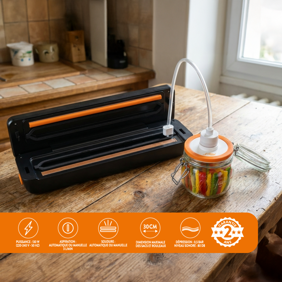 Envasadora al vacío compacta de 130 vatios Le Parfait®